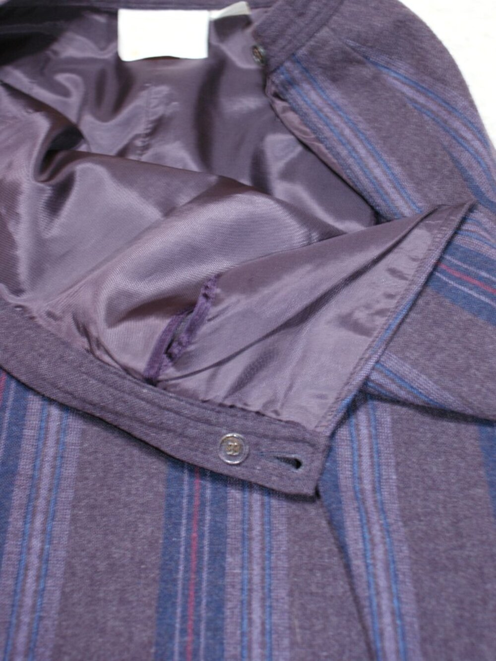 Pendleton Wool Purple and Blue Plaid A-Line Midi Skirt - 14 - EUC - Picture 7 of 16